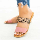 Sandals Women Clear Beach Shoes Gladiator Sandalias Slippers Leopard Flat Sandals Sandalias De