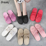 New Women's Flat Sandals Shoes Summer Slippers Hollow Out Casual Shoes Beach Outdoor Comfortable Closed Toe