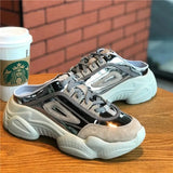 New Summer Sports Slippers Womens Shoes Flat Thick Bottom Widening Casual Breathable Sandals and Slippers Middle