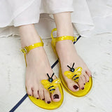 Women Slippers Transparent PVC Fruit Decoration Sandals For Ladies Summer Outdoor Buckle Strap Beach Shoes Female Fashion