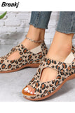 Women Wedges Sandals Platform Shoes Summer Outdoor Peep Toe Ladies Female Beach Plus Size Footwear Roman New Sandalias