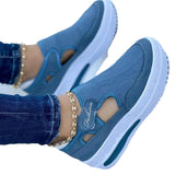 Flats New Thick Soled Comfortable Shoes Women Hollow Out Women's Shoes Retro Sneakers Women Shoe Moccasins Plus Size