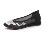 Breakj Heel Embroidered Cloth Shoes Summer Ladies Sandals Ethnic Style Fashion With Hanfu
