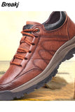 Boots Leather Casual Men Shoes Comfortable Sneakers Casual shoes Walking Footwear Lac-up Mens Vulcanize Leather