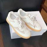 Women Sneakers Ins Fashion Lace Up Flats Shoes For Woman 2023 Spring Platform Casual Daily Lady Footwear Size