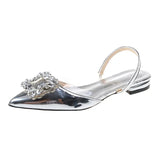 Breakj Early Spring New French High-Heeled Sandals Women's Pointed Drill Sexy Sandals After The Squeal With Fine Heel Banquet