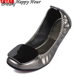 Size Women Boat Shoes Bling Flat Single Shoes Women's Flats Office Ladies Brand Shoes Soft Comfortable