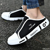 New Summer Comfort Casual Fashion Outdoor Beach Sports Low Tops Breathable Lightweight Men Half Closed Toe