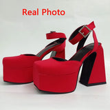 Dropship 2023 Summer Platform High Heeled Women's Shoes Sandals Office Lady Walking Comfy Woman Shoes Big Size