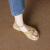 Breakj Zi Yan- -2024 Summer New Soft Bottom Simple Sandals Women Not Tired Feet Small Fragrant Wind Comfortable One Word With