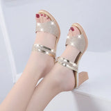 and Slippers Women Summer Net Infrared Wear Fashion 2023 New All-match Thick Heels Casual Flip-flops High-heeled