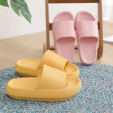 Leopard Thick Platform Slippers for Women Home Couple Soft Sole Slide Sandals Woman 2023 Summer Beach Flip Flops