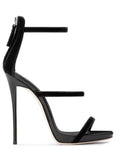 Women's Summer New Sexy Stiletto Heels Sandals Fashion High-quality Banquet Zipper Strap Combination High