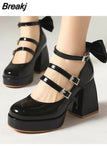 High Heeled Women Pumps 2023 New Fashion Niche Design Sense Mary Jean Shoes French Style Buckle Strap Pumps Spring