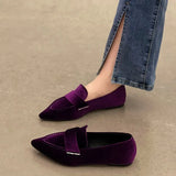 Women Flats Ballet Dance Pointed Toe Sandals Shoes 2023 Spring New Designer Loafers Shoes Suede Casual Sport Walking