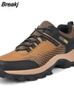 New Men's Sports Shoes Casual Leather Footwear Winter Sneakers Waterproof Lace Up Comfortable Men's Outdoor Walking