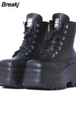 Women Ankle Boot Gothic Style Cool Women Triple Bottom Boot 2023 Brand New Street Women Platform Sandals Shoes Big Size
