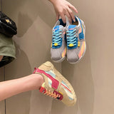 Women's Sneakers Lightweight Leisure Women Shoes Heighten Multi-color Luxury Shoes Comfort Fashion Platform