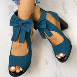 Women High Heels Summer Ladies Elegant Butterfly Knot Mesh Sandals Back Zipper Fish Mouth Party Sandalias Fashion Women