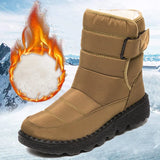 Platform Waterproof Snow Boots Women 2022 Winter Thick Plush Ankle Boots Woman Non Slip Warm Cotton Padded Shoes