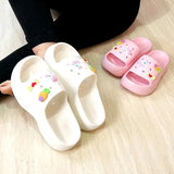 Slippers Fashion Platform Korean Version Increase Women's Shoes Wedge Cartoon Cute Outdoor Flip Flops Slides