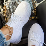 Women Sneakers Breathable Casual Women Sports Shoes Lace Up Ladies Flats Female Summer Vulcanized Running Zapatillas De