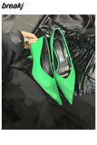 Women Shoes Pointed Toe Thin Heel 5cm Pumps For Dress Party Female Office Lady Shoes Fashion Candy Color Spring Zapatillas
