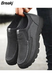 Men Casual Shoes Luxury Brand Fashion Mens Loafers Moccasins Breathable Slip on Retro Driving Shoes Men Leather