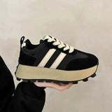 Shoes Women 2023 Autumn New Vintage Versatile Casual Lightweight Thick Sole Dad's Shoes Platform