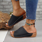 Summer Women's Slippers Outdoor Roman Sandals Fashionable and Comfortable Women's Shoes Wedge Beach Slippers