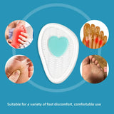 Pair Forefoot Orthopedic Insoles Women Soft Silicone Gel Cushion Relieve Foot Pain Metatarsal Support Insert Pad Shoes