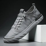 Casual Men Sneakers Light Ice Silk Cloth Sneakers Non-slip Breathable Man Loafers Walking Flat Shoes Vulcanized