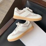 Women Sneakers Ins Fashion Lace Up Flats Shoes For Woman 2023 Spring Platform Casual Daily Lady Footwear Size