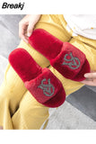 Summer Women Shoes Fur Slippers Flat Sandals Female Open-Toe Shoes Women Sandals Casual Plush Style Ladies Winter Plus