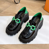 Loafers Luxury Woman Pumps Women Shoes 2023 New Authentic Leather Platform High Heels Party ladies Shoes Wedges