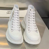 Spring Casual White Platform Shoes Women Luxury pu Leather Vulcanized Shoes Thick Bottom Female Barefoot Sneakers 2022