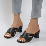 Women Sandals 2023 Summer Fashion Slippers Lightweight Casual Sandals New Cross Check Plaid Shallow Heel Women's Single