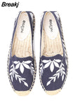 China Beijing Cloth Shoes Women Flats Summer Loafers Luxury Elegant Casual Espadrilles Slippers Demi-season