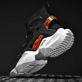 Men Sneakers High Top Sock Shoes Breathable Sports Walking Shoes Thick Bottom Men Casual Shoes Large Size
