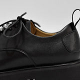 Breakj 2023 Spring New Leather Shoes Men's Black British Style Versatile Round Head Square Head Big Head Overalls Leather Shoes