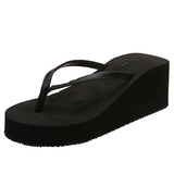 Lightweight Wedge Flip Flops Women 2024 Summmer Clip Tie Platform Slippers Woman Non Slip Thick Sole Beach