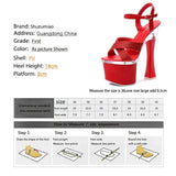Female Steel Pipe Dance Shoes Sandals Women Glitter Fashion Sexy High Heels 17.5CM Platform Party Wedding Summer Women