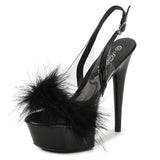 Breakj MAO Hair Hate Day High Nightclub Heel Stiletto 15CM Car Model Sandals Female Runway Steel