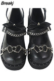 Wedges Mary Janes For Women Pumps 2023 Spring Summer Brand New Gothic Style Comfy Women Office Lady Shoes Big Size
