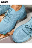 Women Sneakers Breathable Casual Women Sports Shoes Lace Up Ladies Flats Female Summer Vulcanized Running Zapatillas De
