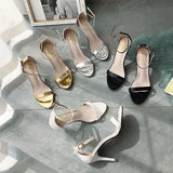 Gladiator Sandals Roman sandals Summer Office High Heels Women Buckle Strap Pumps Casual Women