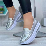 Spring New Platform Comfortable Women Sneakers Fashion Thick Bottem Casual Shoes Women Increase Vulcanize Shoes Plus