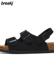 New Summer Beach Outside Women Cork Sandals Casual Non-slip Outdoor Gladiator