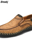 Men Leather Casual Shoes Luxury Soft Walking Sneakers Comfortable Fashion Loafers Zapatos De Hombre Driving Shoes