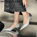 Women Shoes Pointed Toe Thin Heel 5cm Pumps For Dress Party Female Office Lady Shoes Fashion Candy Color Spring Zapatillas